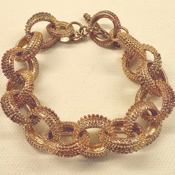 Tasha Gold Tone Link Bracelet - Picture 4 of 7